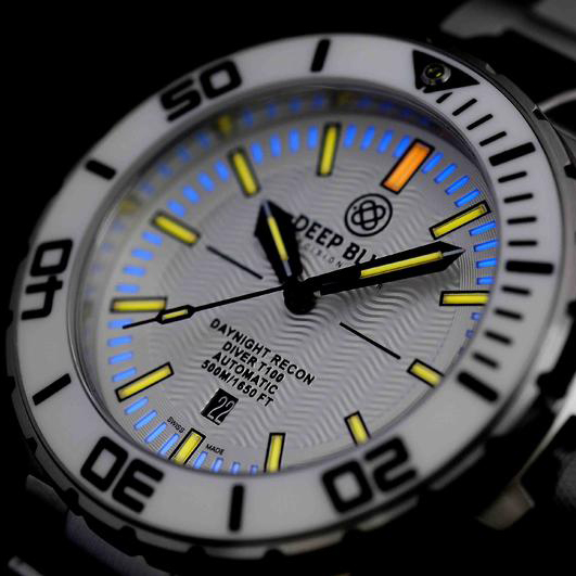 Часы Deep Blue DayNight Recon T-100 DNR65WHT